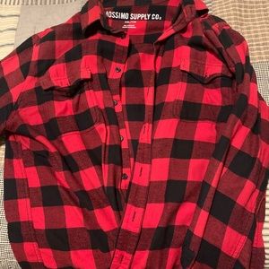 black and red flannel